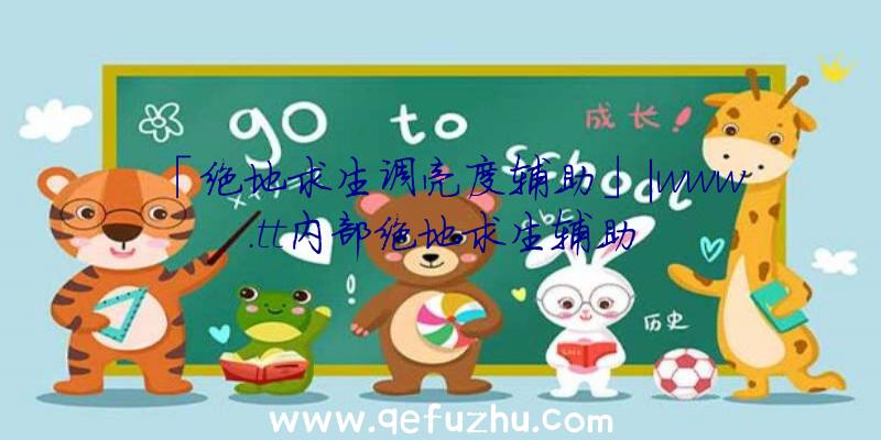 「绝地求生调亮度辅助」|www.tt内部绝地求生辅助